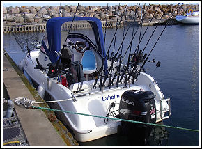 Fiskeguide i Laholm, our boat