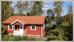 One of the cottages for rent at Brokamåla Gård (Farm)
